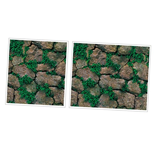 UKCOCO Papel Pintado Adhesivo Mural Ladrillo Piedra Efecto Rústico Pvc Para Salón Dormitorio Cocina Decoración Pared