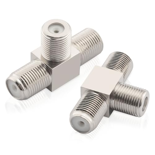 Divisor F tipo hembra a 2 hembra RG6 coaxial 2 piezas miniatura 1