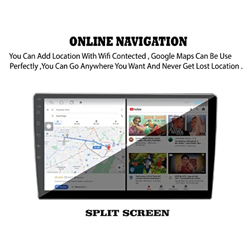 Image of Modorwy TS7 9inch Universal Car Android System | OS 13 Double Din Stereo | 2GB RAM 32GB ROM | IPS HD Touchscreen | Inbuilt Bluetooth /WiFi | Mirror Link /Split Screen GPS Navigation Multimedia Player