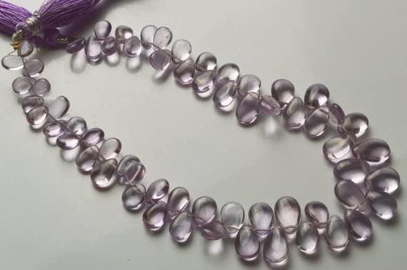 Améthyste rose de qualité supérieure en briolette poire pour joaillerie