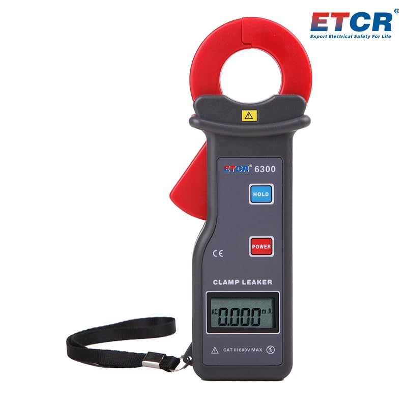Mini medidor digital de corriente de fuga de CA, alta precisión, modelo ETCR6300 miniatura 5