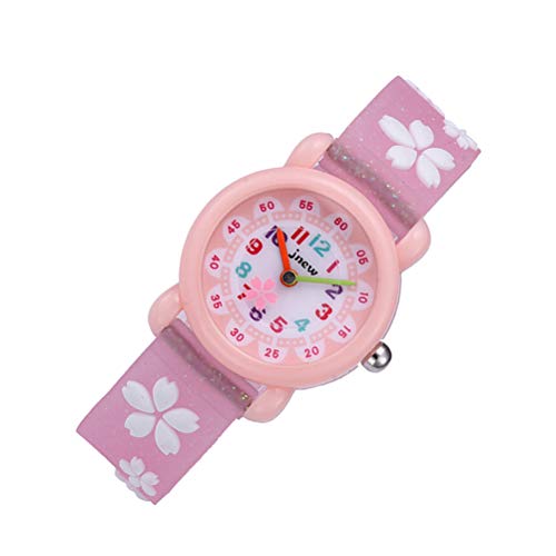 Pretty Sakura Kids Watches Quartz Watches Creative Time Learning Wrist Watches Students Wrist Watche