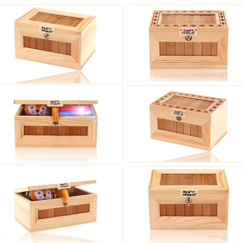 面白い木箱 サウンドノベルティガジェット ストレス解消と笑いのためのタッチ活性化 音楽付きの役に立たないボックス