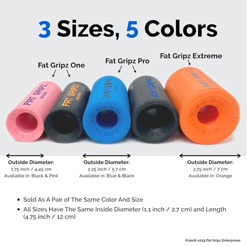 Fat Gripz One (1.75" Outer Diameter) (Black/Orange) by Fat Gripz - Image 5