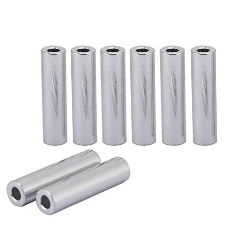 Tyenaza 3D Printer Round Aluminum Standoff Column Spacer Unthreaded Spacer Nema17/Nema23 Motor Mounting Gasket for 3D Pr