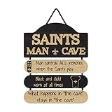 FOCO New Orleans Saints NFL Mancave Team Logo Man Cave Hanging Wall Sign