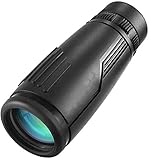 DOLPTBEZM Binoculares, Telescopio Monocular 10x42, Telescopio Monocular Alto Compacto con Lente Prisma Impermeable Portátil Monocular para Observación de Aves para Adultos para INT