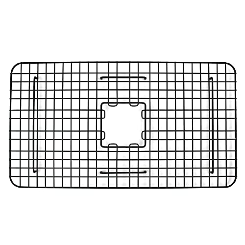 SinkSense Wren 27" x 15" Kitchen Sink Bottom Grid, Matte Black by Sinkology - Image 2