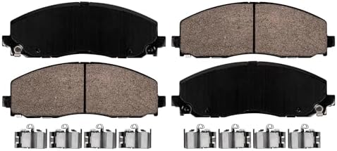 Detroit Axle - Front Brake Kit for Chrysler Town & Country Voyager Pacifica Dodge Grand Caravan Journey Ram C/V, Drilled & Slotted Brake Rotors Ceramic Brakes Pads Replacement 12.99" inch Rotor — view 7