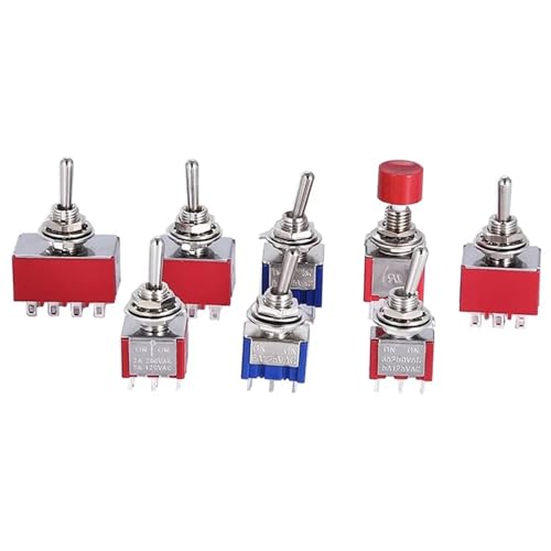 Interruptor de palanca MTS-202 de 6A y 125V para proyectos de electrónica 4