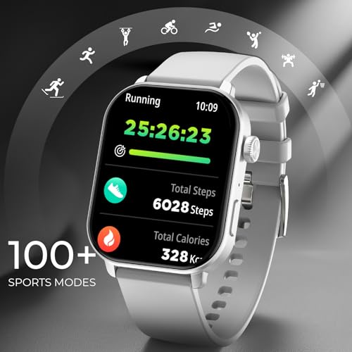 Image of beatXP Unbound Pro 1.96 inch Super AMOLED Display Bluetooth Calling Smart Watch, Metal Body, Rotary Crown, 410 * 502px, 800 Nits, 60Hz Refresh Rate, 100+ Sports Modes, 24 /7, IP67 (Silver)