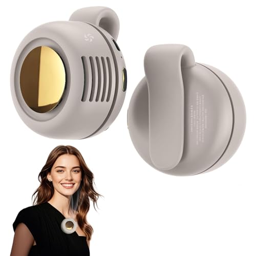 Clip On Fan, Small Clip on Fan for Clothes, Hands-Free, Mini Wearable Cooling Fans 3 Speeds Adjustable, Portable Waist & Neck Fans for Outdoor/Travel/Office/Shirt