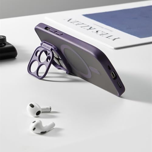 Support de protection noir et étui de téléphone pour iPhone 13 Pro Max magnétique - 3