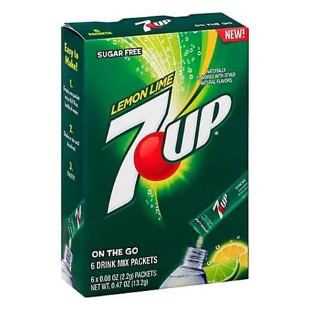 Crush Single To Go 7 up 6 Drinks mix packets 13.2g