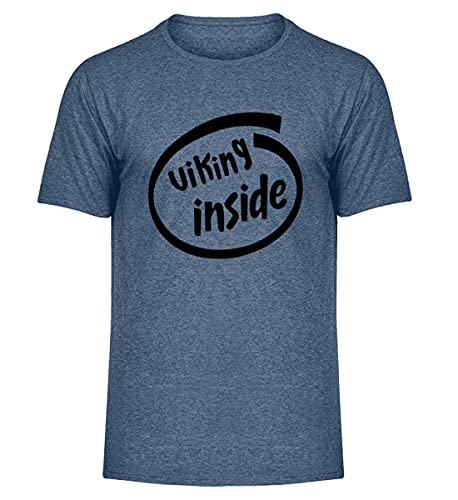 T-Shirt chiné pour Homme Viking Inside en taille Small coloris gris