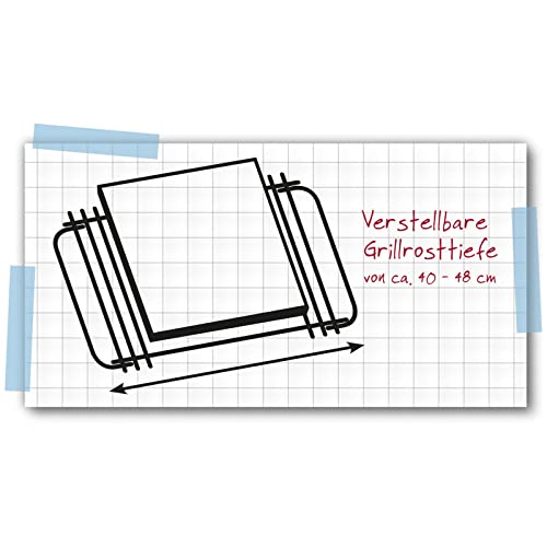 tepro Grillzubehör Pizzastein-Einleger, Rost in Rost System rund 57 cm Ø