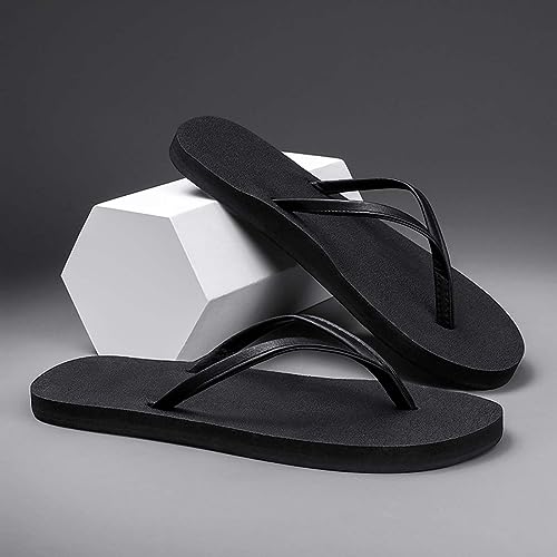 HYDLONGR Men's Women's Lightweight Summer Rubber Flip-Flops Beach Toe-Post Thong Sandals3