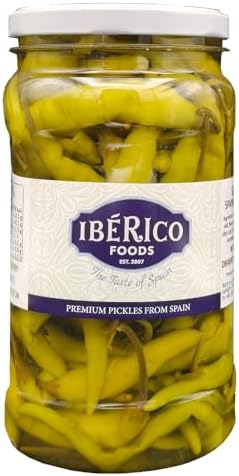 Guindillas Spanish Chilli Peppers, Pickled in White Wine Vinegar (1.2 Kg)