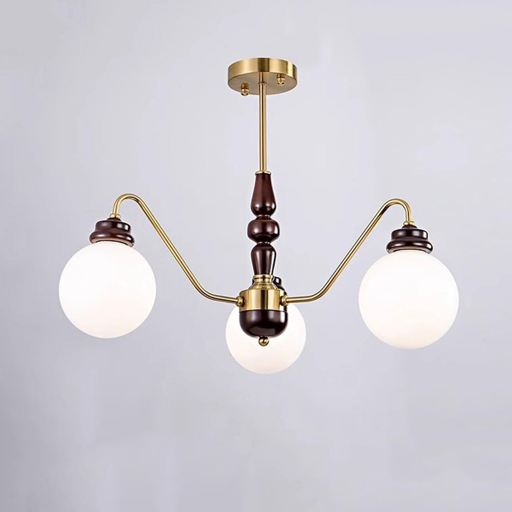 Suspension scandinave en fer galvanisé anti-corrosion couleur noyer