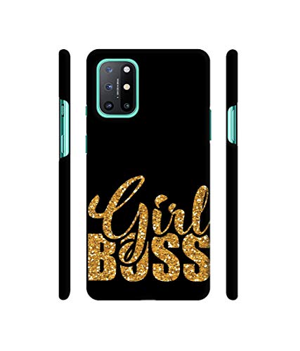 Image of Amazon Brand - Solimo Designer Sparkle Girl Boss 3D Printed Hard Back Case Mobile Cover for OnePlus 8T