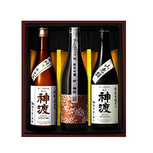 神渡 純米吟醸・純米旨口・純米辛口 ギフトセット 720ml×3本 3本セット 箱入 豊島屋のサムネイル