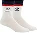 adidas Men's Originals Loose Fit Single Crew Socks, Off White/Collegiate Navy/Scarlet, Size 6-12