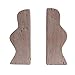 Creative Co-Op Decorative Travertine Wave Bookends, Natural, Set of 2