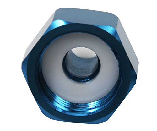 Dracary Nitrous Bottle Nut Adapter With Washer (Blue, 6An) #TOP2