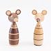 ZHQHYQHHX Accueil Décorations Ornements Couple Rat créatif Décoration Porche Marionnettes Café Décoration Artisanat Cadeau 7 * 15,5 (cm) Ornements