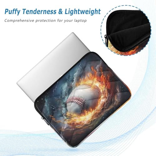 Funda para portátil fire baseball para laptops 13-14 pulgadas miniatura 5