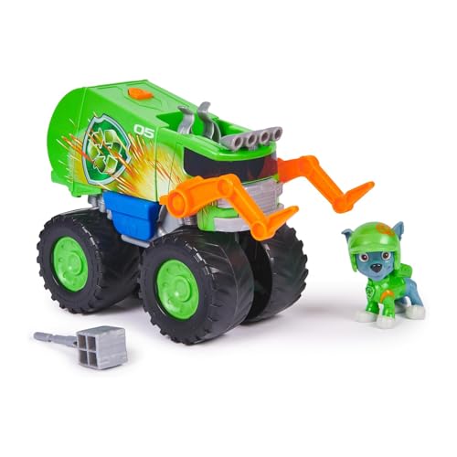 Paw Patrol Rocky Rescue Wheels - Collectable Action Car Figure - 1 Projectiles - Children's Toy for 3 Years and Above