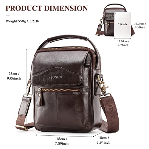 Men's Genuine Leather Shoulder Bag Messenger Briefcase CrossBody Handbag Satchel Travel bag3