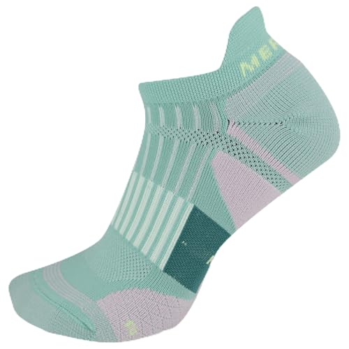 Merrell Cushion Trail Runner Tab Socks 1 Pair, Blue, Men's 9-12 / Women's 10-13