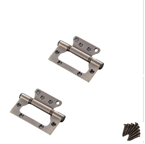 Vfdaswqq Bronze Hinges, Wardrobe Door Hinges 2Pcs Of Stainless Steel Bearings Thickened(,10.5 * 5Cm)
