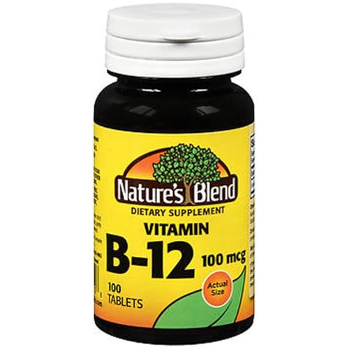 Natures Blend Vitamin B12 100 mcg Tablets - 100 ct Pack of 2