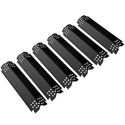 Unicook Grill Burner Covers for Nexgrill 720-0888 720-0888N 720-0830H Grill Heat Plates Replacement Parts Kits 14.6 Inch Heat Shields Tents Flame Guards 6 Pack