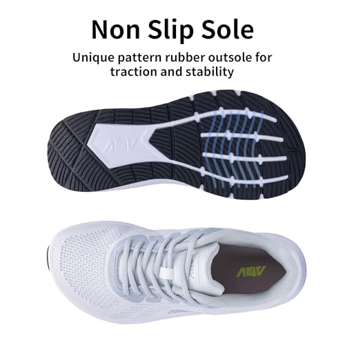 Image of AOV Wide Toe Box Shoes Women Arch Support Walking Shoes Plantar Fasciitis Orthotic Tennis Sneakers