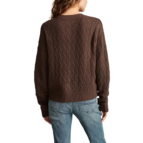 Lucky Brand womens Slouchy Cropped Cardi2