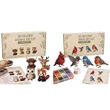 Winziges 3D Tier Beading Set | DIY 3D Vögel Perlensticksets | Süße Vögel Saatperlen Kunstset für Anfänger | H ...