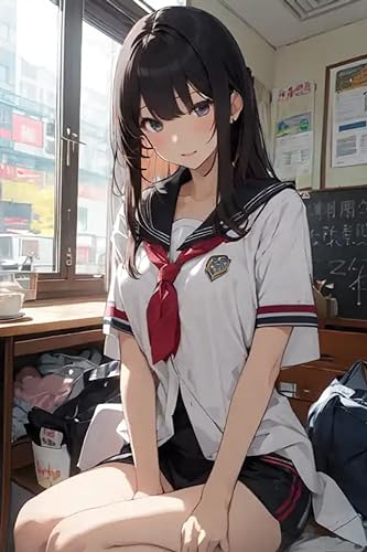 未来の筆: AIによる創造的なアートの冒険 女子高生イラスト集