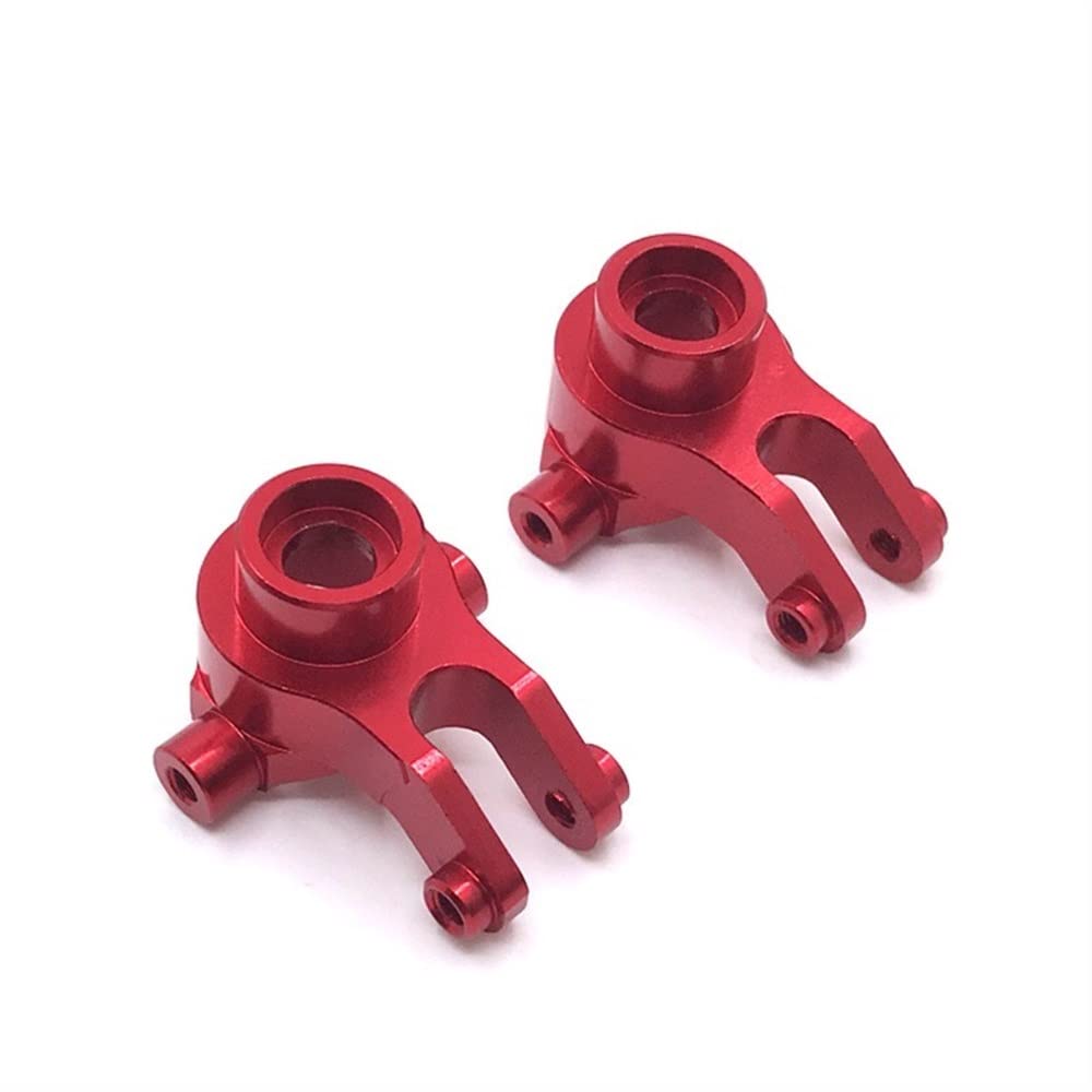 KLAPRFor SuboTECH 1/12 BG1513 BG1518 RC Car Spare Parts, Metal Upgrade and Modification, a Pair of Steering Cups, Youth Puzzle Hobbies (Color : Rosso)