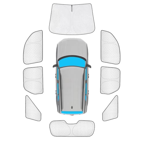 Image of KMF Windshield Sun Shade Replacement for Ford Bronco Sport Accessories 2021-2024 2025, Side Window Sun Shade Cover Sun Visor Shield Cover,Sunshade for Camping /Baby UV Block and Privacy Protect