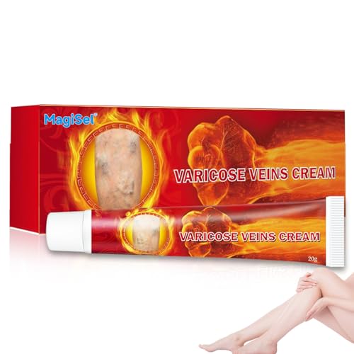 Crema para varices piernas, Crema varices, 20g, Drenaje Linfático Natural para Piernas Cansadas, Pesadas e Hinchadas, Alivio Varices y Arañas Vasculares, mejorar la inflamación de los vasos
