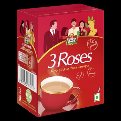 Image of Brooke Bond 3 Roses Assam Dust Tea, 100 Gram (Pack of 2)