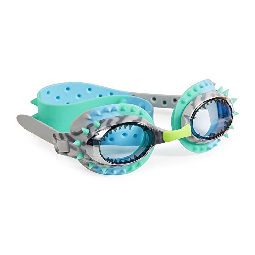 Swimming Goggles For Boys - Prehistoric Times Kids Swim Goggles By Bling2o (Raptor Blue Grey)