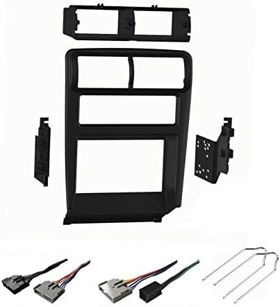 Car Stereo Dash Mount Kit Wire Harness and Radio Removal Tool Combo to Install a Double Din Size Aftermarket Radio for 1994-2000 Ford Mustang