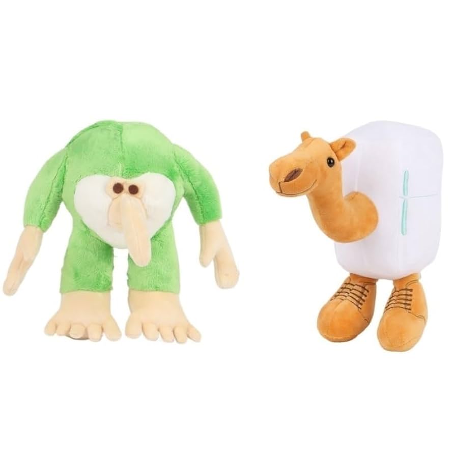 Italian Brainrot Plush Toy, Cute Soft Tralalero Tralala Stuffed Animal Doll Pillow Tung Tung Sahur Plushie For Kids Decoration(Frigo Camelo