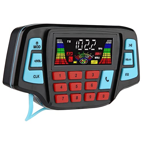 TOUISEDGI 防水 Bluetooth オートバイステレオスピーカー、BT MP3 プレーヤーオーディオステレオスピーカーシステム USB メモリカードキャリア