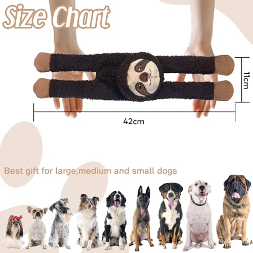 Hundespielzeug Kleine Hunde - Langlebiges Welpenspielzeug Kauspielzeug Hund Spielzeug Plüsch Kuscheltier Dog Toys Intelligenz (Faultier B)