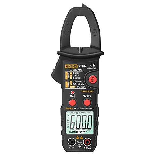 True RMS Digital Multimeter Alicate Amperímetro DC/AC Voltage Detector AC Amp Meter com Capacitância